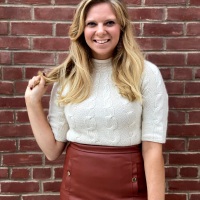 Styling a Faux Leather Skirt for Date Night